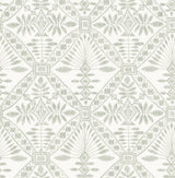 Chesapeake 4199-27775 Emmarie Green Geometric Wallpaper