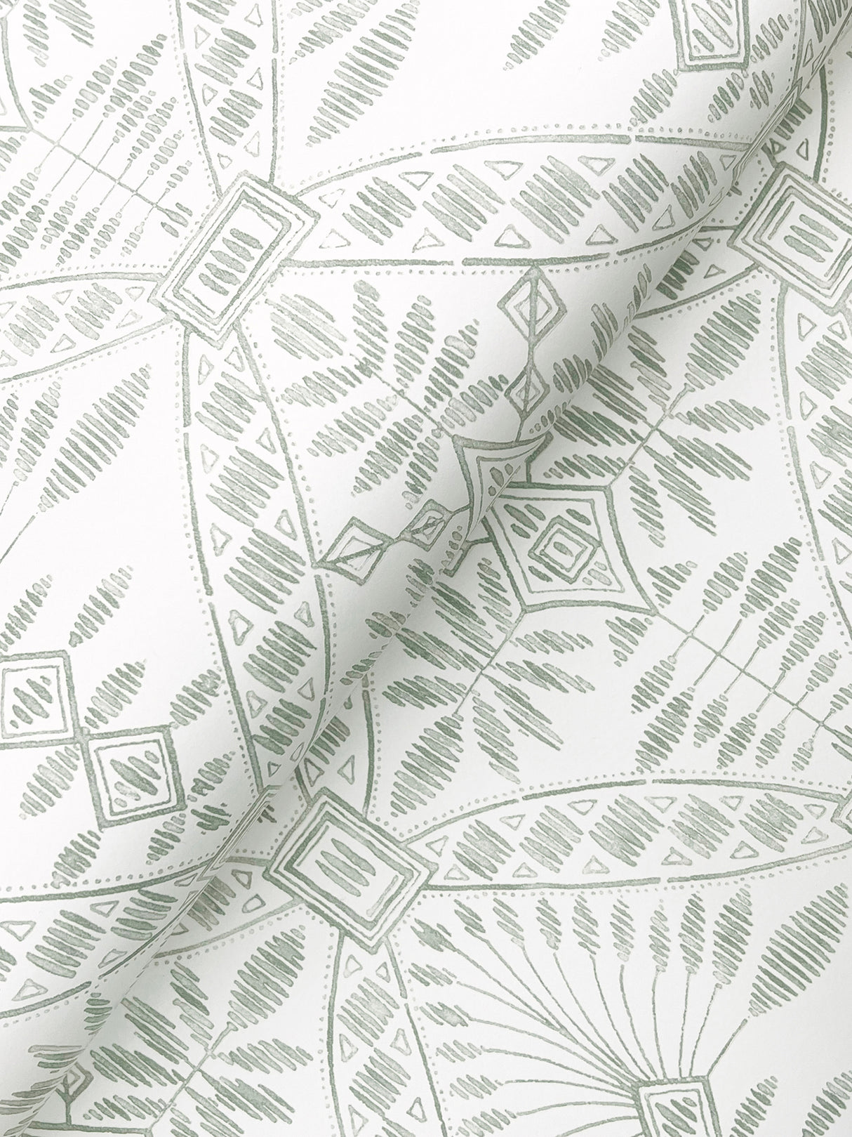 Chesapeake 4199-27775 Emmarie Green Geometric Wallpaper