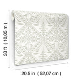 Chesapeake 4199-27775 Emmarie Green Geometric Wallpaper