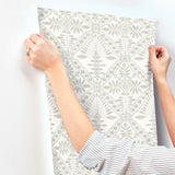 Chesapeake 4199-27775 Emmarie Green Geometric Wallpaper