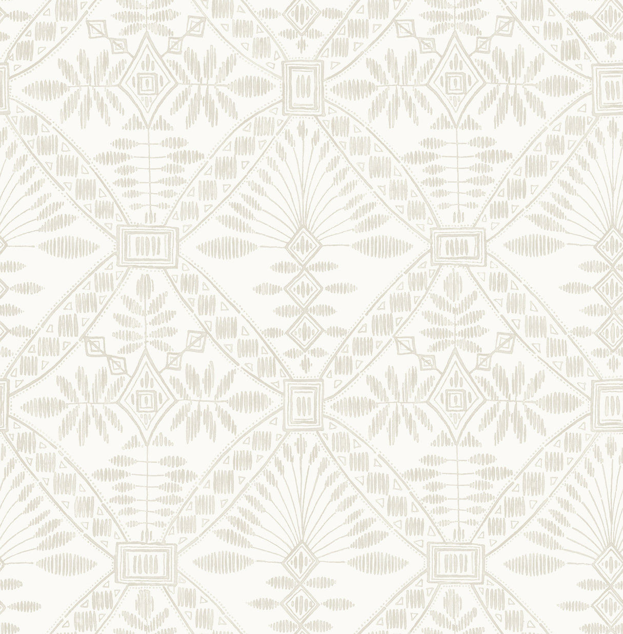 Chesapeake 4199-27776 Emmarie Light Grey Geometric Wallpaper