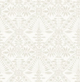 Chesapeake 4199-27776 Emmarie Light Grey Geometric Wallpaper
