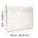 Chesapeake 4199-27776 Emmarie Light Grey Geometric Wallpaper