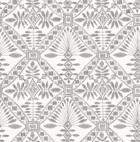 Chesapeake 4199-27777 Emmarie Black Geometric Wallpaper