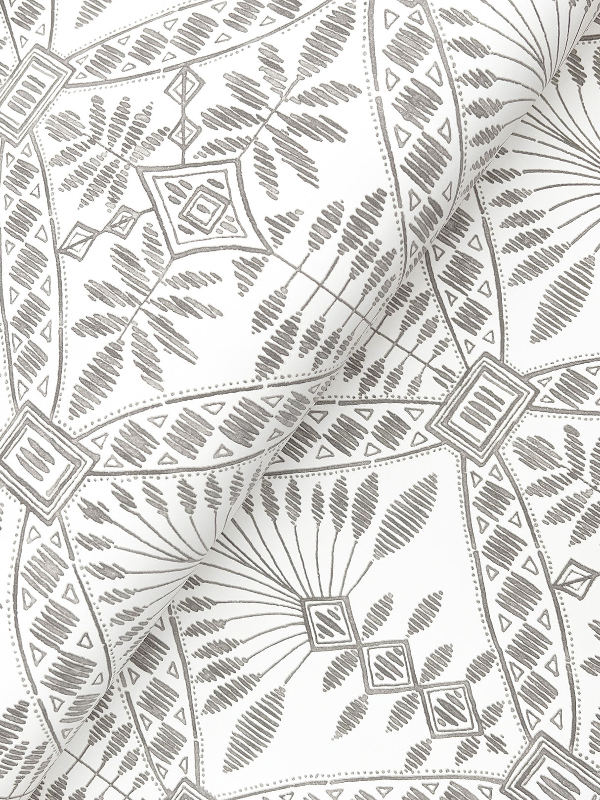 Chesapeake 4199-27777 Emmarie Black Geometric Wallpaper