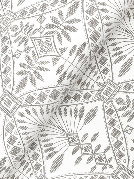 Chesapeake 4199-27777 Emmarie Black Geometric Wallpaper