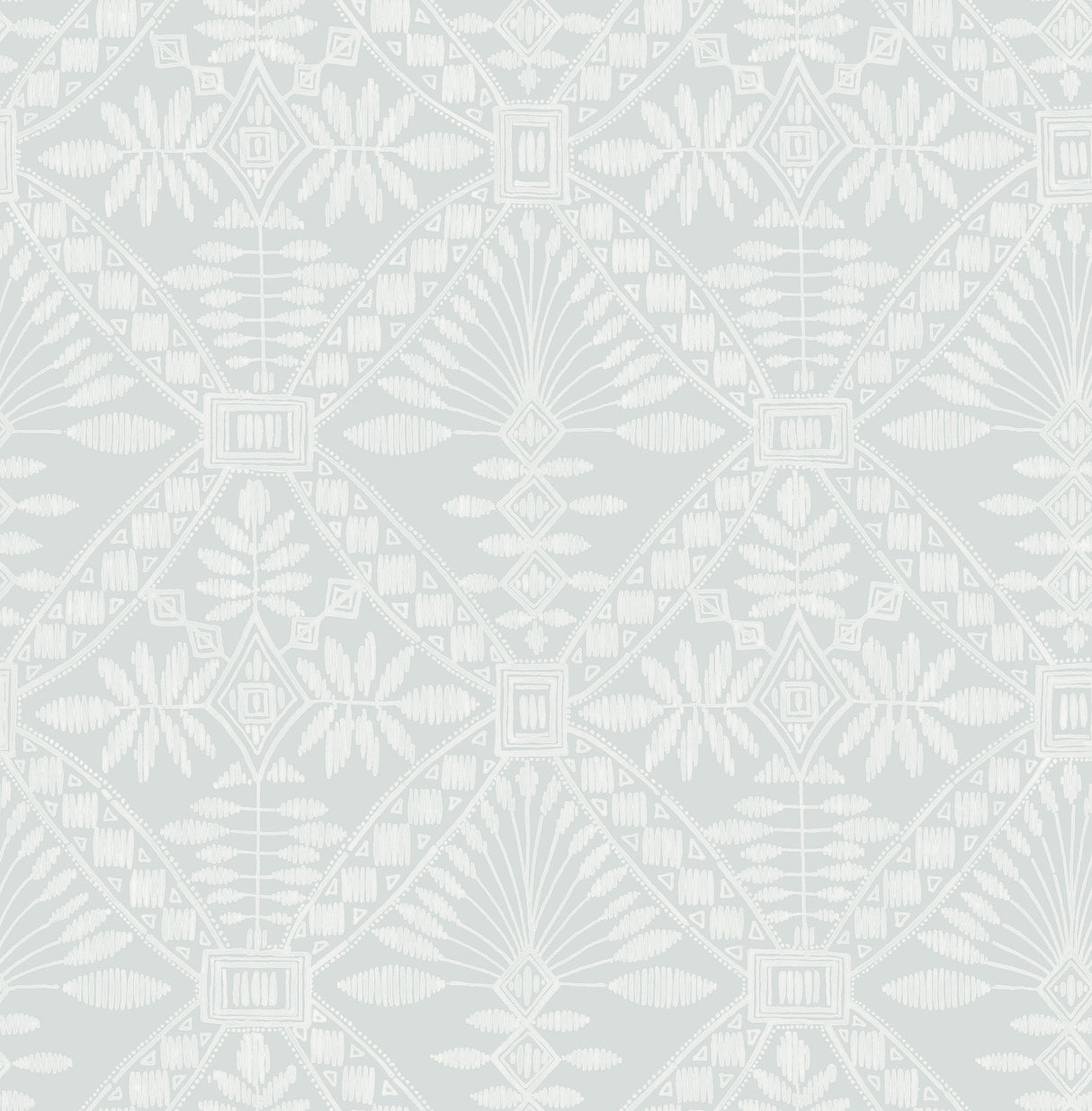 Chesapeake 4199-27778 Emmarie Light Blue Geometric Wallpaper