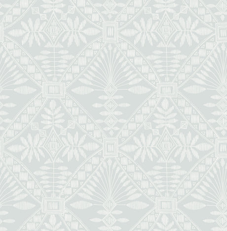 Chesapeake 4199-27778 Emmarie Light Blue Geometric Wallpaper