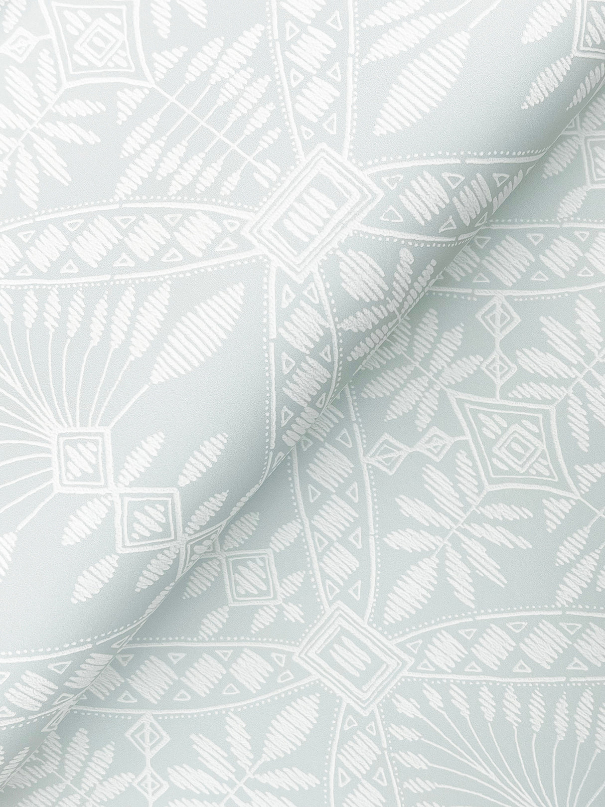 Chesapeake 4199-27778 Emmarie Light Blue Geometric Wallpaper
