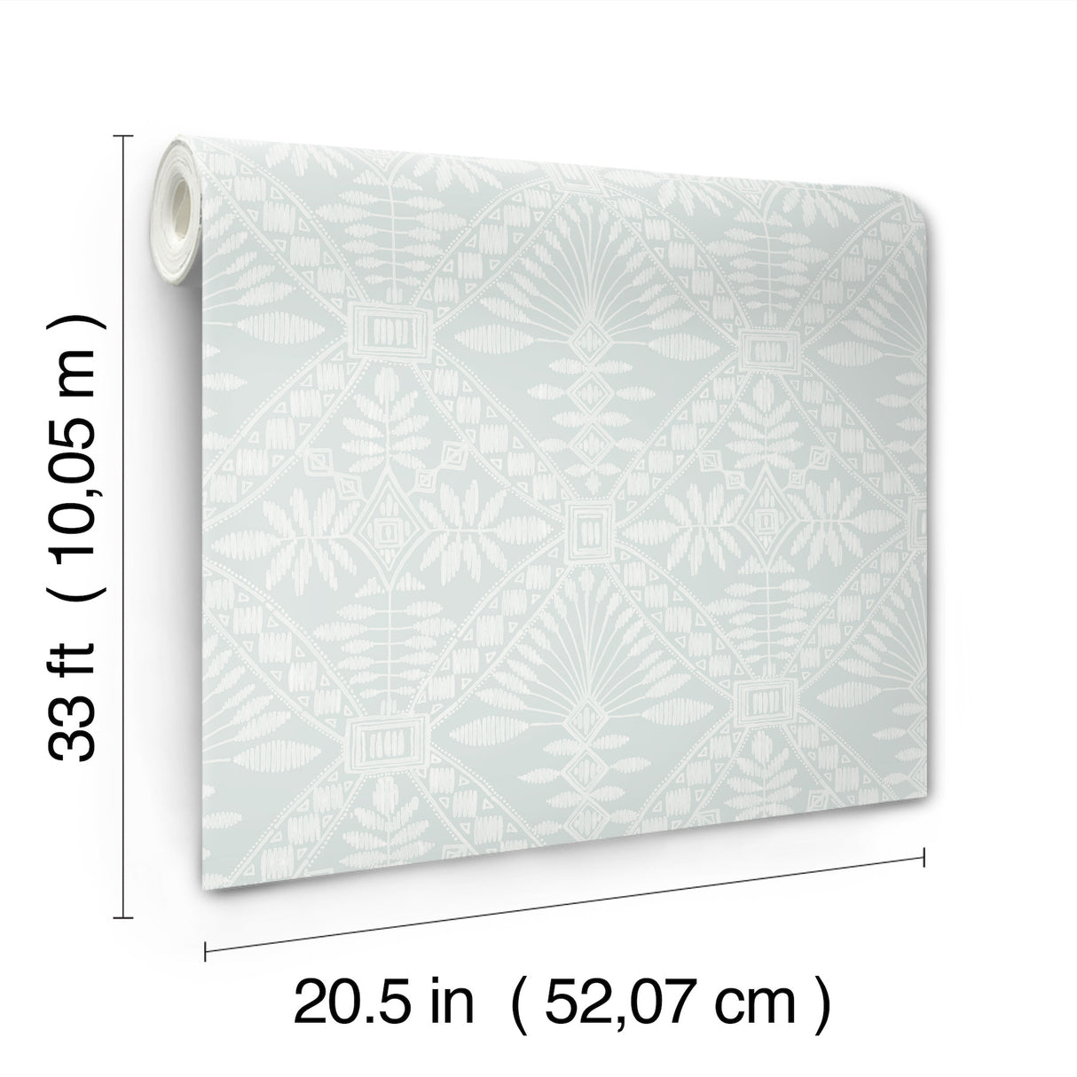 Chesapeake 4199-27778 Emmarie Light Blue Geometric Wallpaper