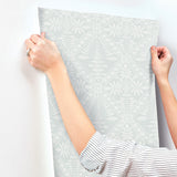 Chesapeake 4199-27778 Emmarie Light Blue Geometric Wallpaper