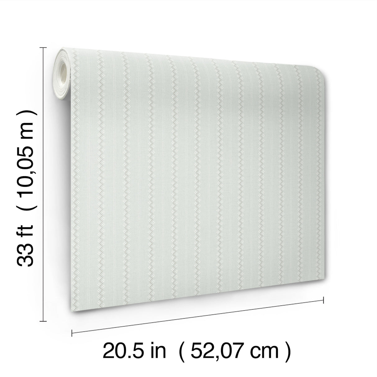 Chesapeake 4199-27780 Curtis Aqua Embellished Stripe Wallpaper