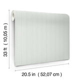 Chesapeake 4199-27780 Curtis Aqua Embellished Stripe Wallpaper