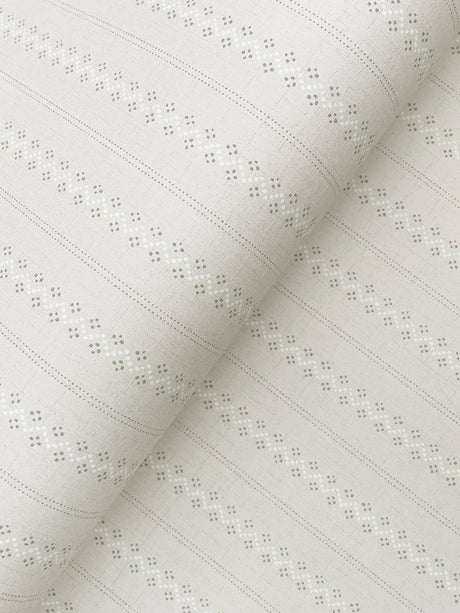 Chesapeake 4199-27781 Curtis Khaki Embellished Stripe Wallpaper