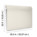 Chesapeake 4199-27781 Curtis Khaki Embellished Stripe Wallpaper