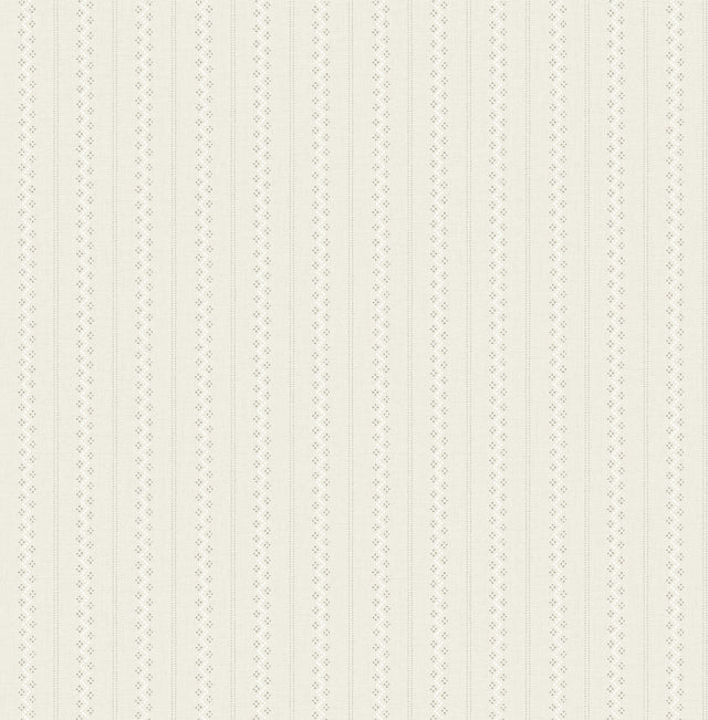 Chesapeake 4199-27782 Curtis Beige Embellished Stripe Wallpaper