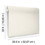 Chesapeake 4199-27782 Curtis Beige Embellished Stripe Wallpaper