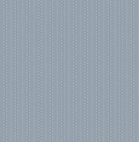 Chesapeake 4199-27783 Curtis Blue Embellished Stripe Wallpaper