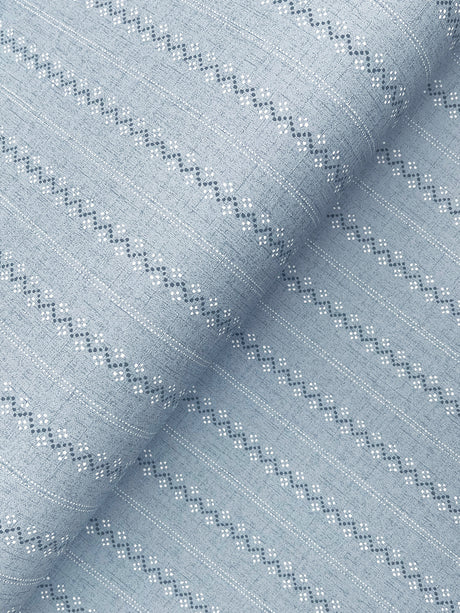 Chesapeake 4199-27783 Curtis Blue Embellished Stripe Wallpaper