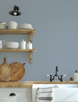 Chesapeake 4199-27783 Curtis Blue Embellished Stripe Wallpaper