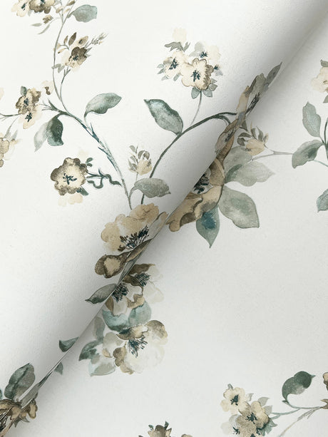 Chesapeake 4199-27784 Festival Floral Aqua Trailing Wallpaper
