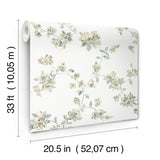 Chesapeake 4199-27784 Festival Floral Aqua Trailing Wallpaper