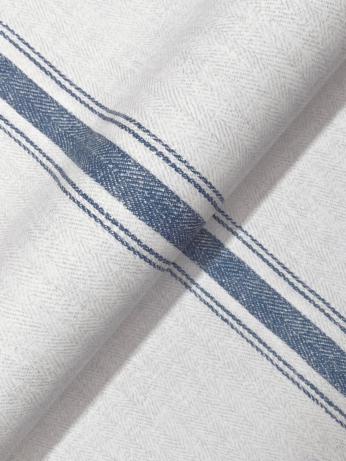 Chesapeake 4199-70067 Linette Blue Fabric Stripe Wallpaper