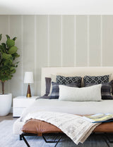 Chesapeake 4199-70070 Linette Beige Fabric Stripe Wallpaper