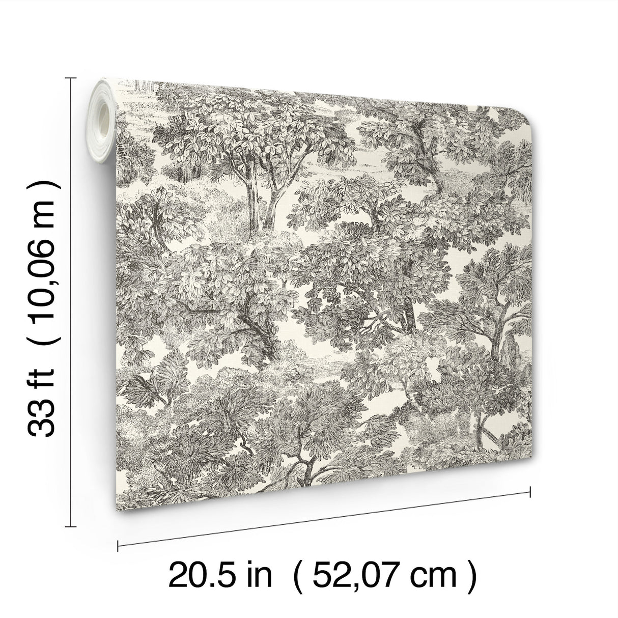 Chesapeake 4199-72558 Spinney Black Toile Wallpaper