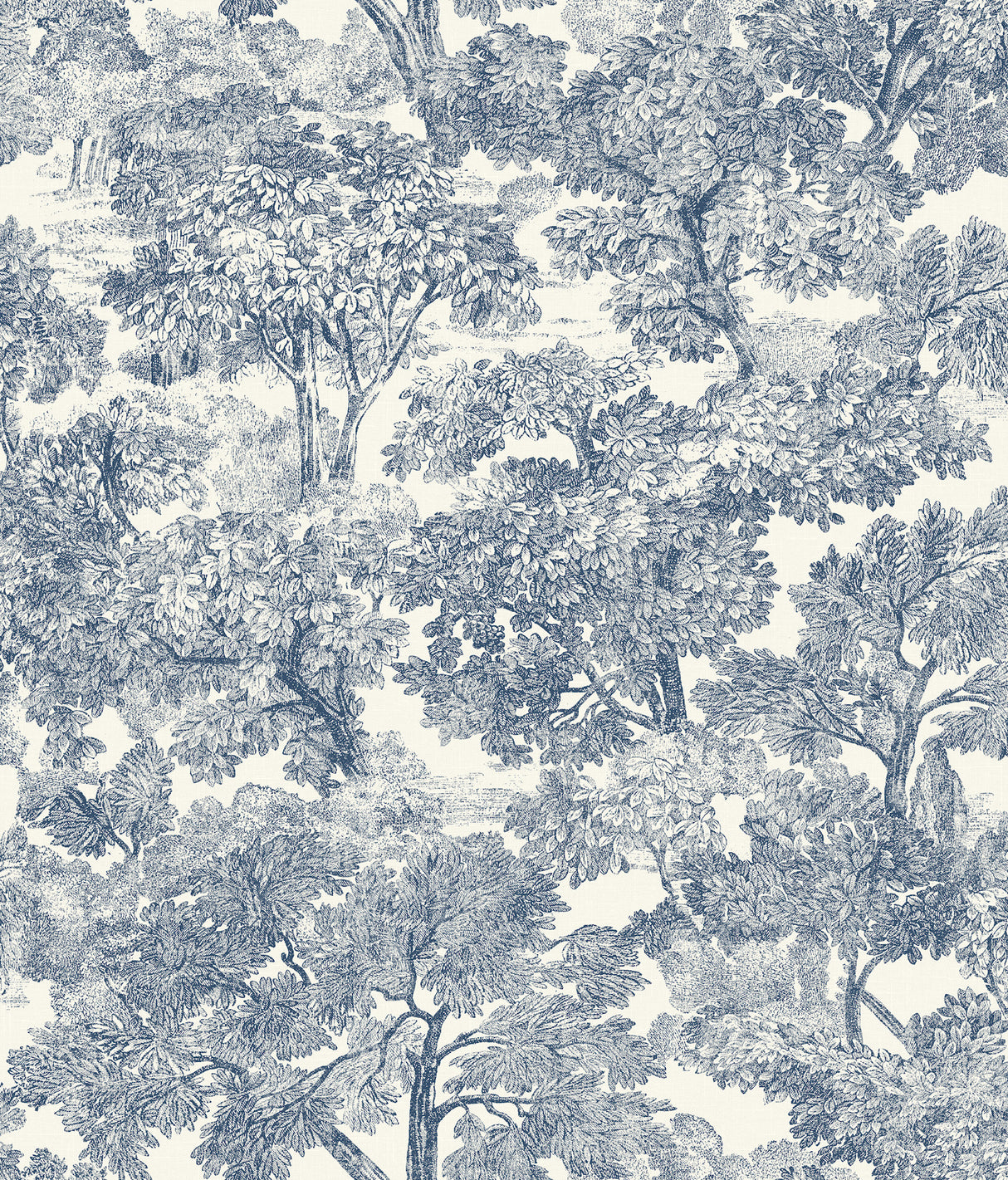 Chesapeake 4199-72559 Spinney Blue Toile Wallpaper