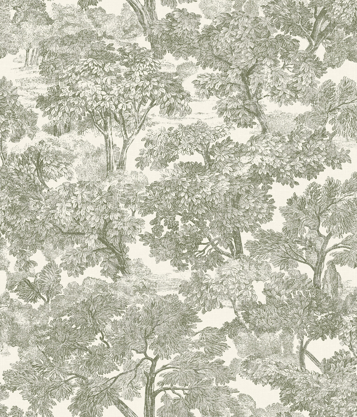 Chesapeake 4199-72561 Spinney Green Toile Wallpaper