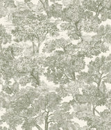 Chesapeake 4199-72561 Spinney Green Toile Wallpaper