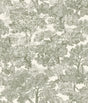 Chesapeake 4199-72561 Spinney Green Toile Wallpaper
