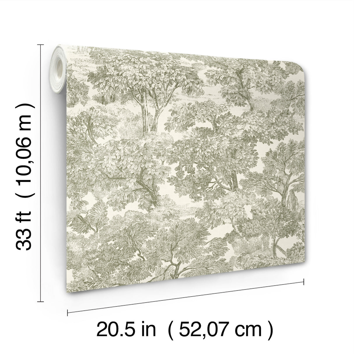 Chesapeake 4199-72561 Spinney Green Toile Wallpaper