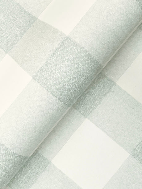 Chesapeake 4199-83419 Thorpe Aqua Plaid Wallpaper