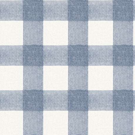 Chesapeake 4199-83420 Thorpe Blue Plaid Wallpaper