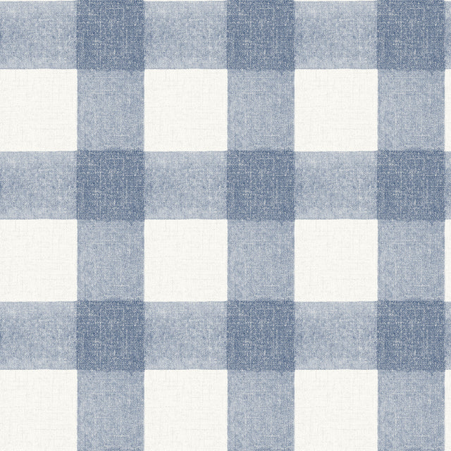 Chesapeake 4199-83420 Thorpe Blue Plaid Wallpaper