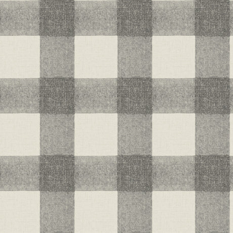 Chesapeake 4199-83421 Thorpe Charcoal Plaid Wallpaper