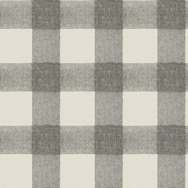 Chesapeake 4199-83421 Thorpe Charcoal Plaid Wallpaper