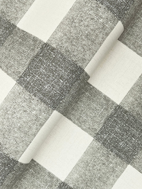 Chesapeake 4199-83421 Thorpe Charcoal Plaid Wallpaper