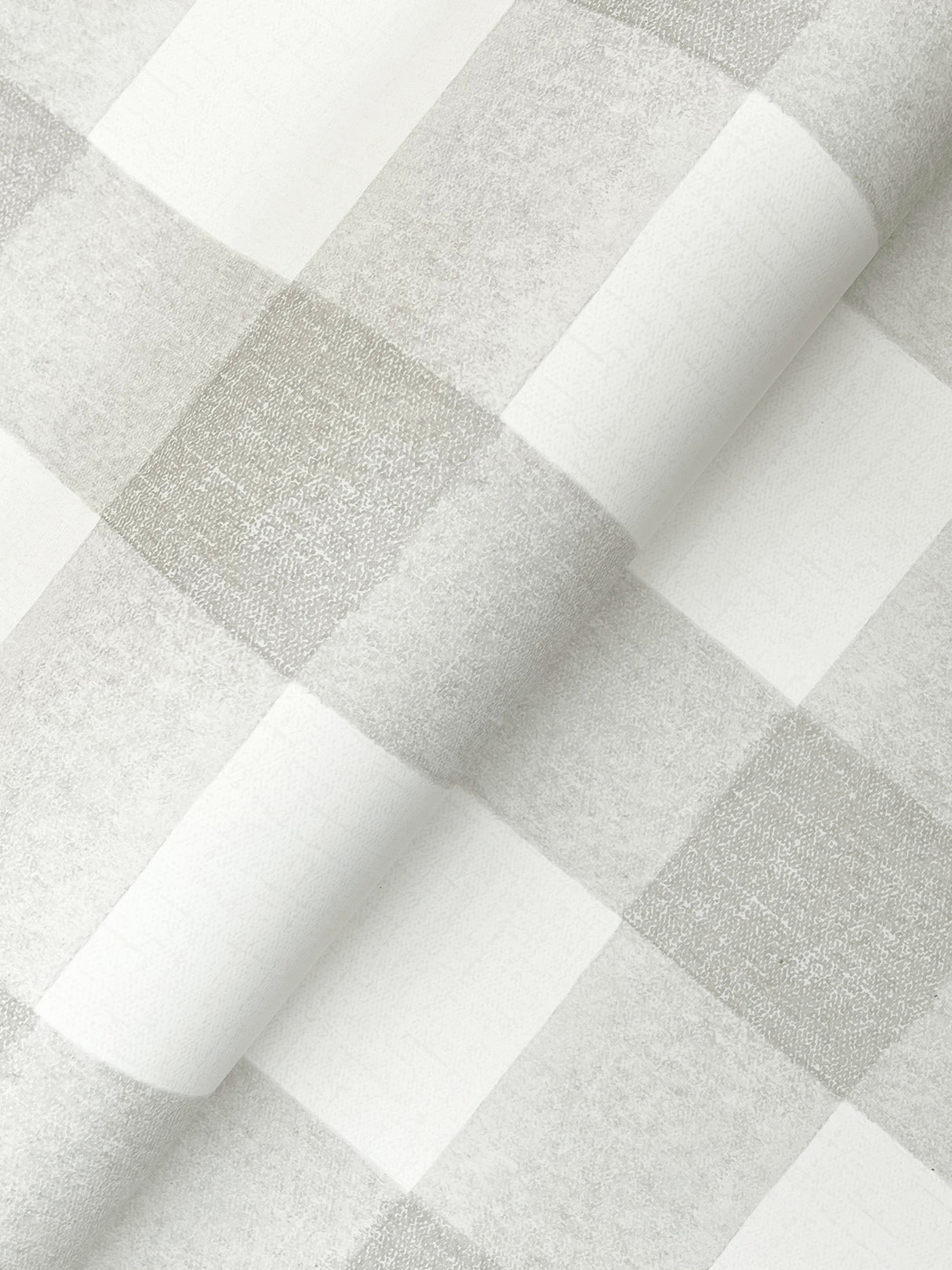 Chesapeake 4199-83422 Thorpe Light Grey Plaid Wallpaper