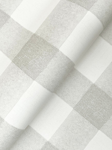 Chesapeake 4199-83422 Thorpe Light Grey Plaid Wallpaper