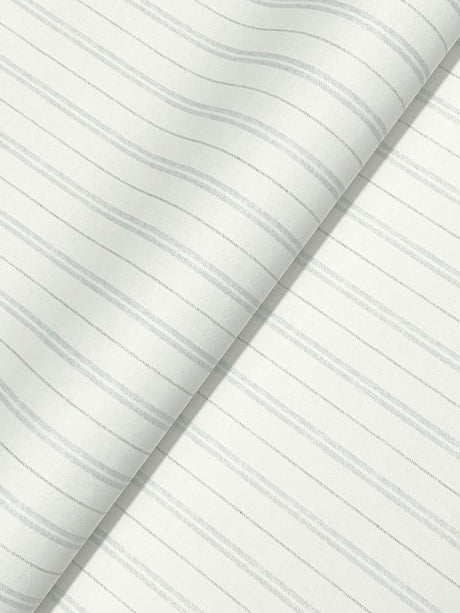 Chesapeake 4199-83425 Harville Aqua Double Stripe Wallpaper