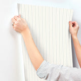 Chesapeake 4199-83425 Harville Aqua Double Stripe Wallpaper
