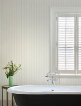 Chesapeake 4199-83427 Harville Beige Double Stripe Wallpaper