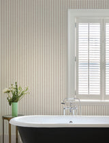 Chesapeake 4199-83428 Harville Maroon Double Stripe Wallpaper