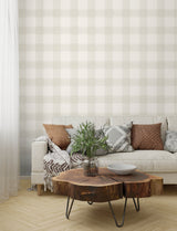 Chesapeake 4199-83555 Thorpe Dove Plaid Wallpaper