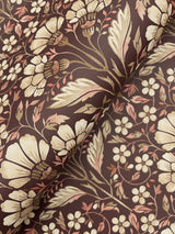 Chesapeake 4199-83700 Edith Burgundy Floral Damask Wallpaper