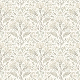 Chesapeake 4199-83702 Edith Neutral Floral Damask Wallpaper