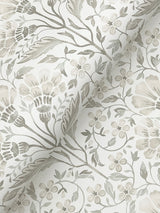 Chesapeake 4199-83702 Edith Neutral Floral Damask Wallpaper